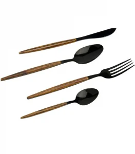 SET 16 TACÂMURI PARIS NEGRU MAT
